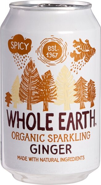 Whole Earth Sparkling Ginger blikje