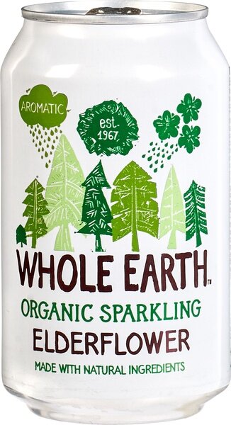 Whole Earth Sparkling Elderflower blikje