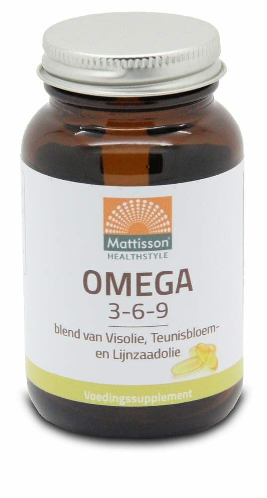 Mattisson Omega 3-6-9 Vis-, Teunisbloem- en Lijnzaadolie 60 capsules