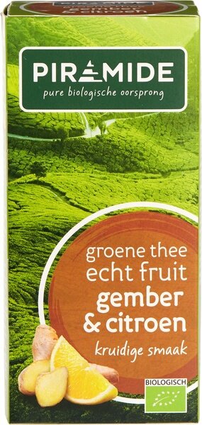 Piramide Groene Thee Gember &amp; Citroen