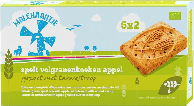 Molenaartje Spelt Volgranenkoek Appel