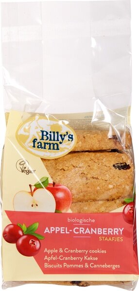 Billy&#039;s Farm Appel &amp; Cranberry Koekjes