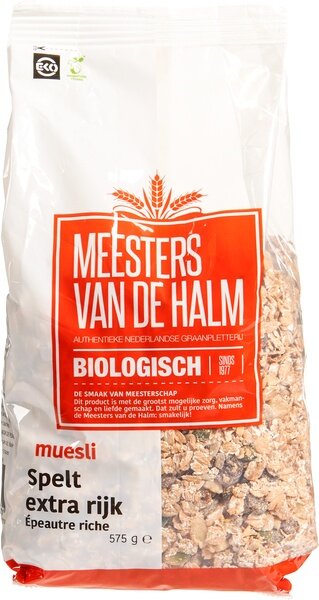 De Halm Spelt Muesli Extra Rijk