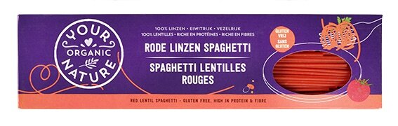 Your Organic Nature Rode Linzen Spaghetti