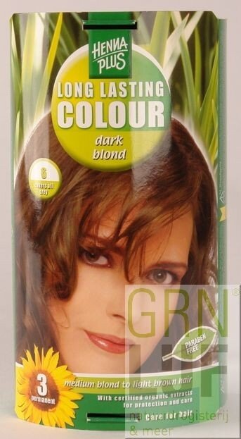 HennaPlus Long lasting colour 6 dark blond