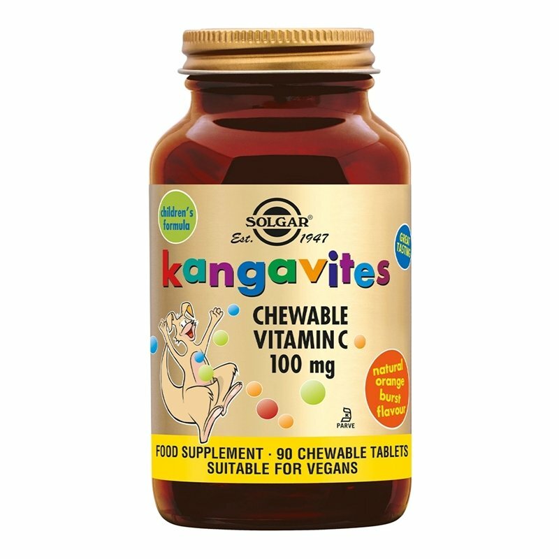 Solgar Kangavites Chewable Vitamin C 100 mg