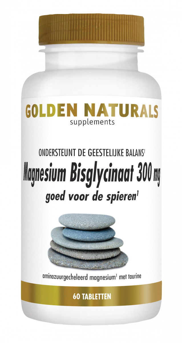 Golden Naturals Magnesium Bisglycinaat 300mg&nbsp;