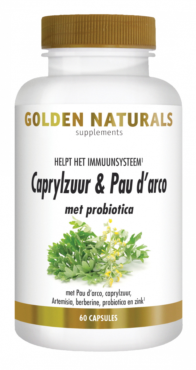 Golden Naturals&nbsp;Caprylzuur &amp; Pau d&#039;Arco