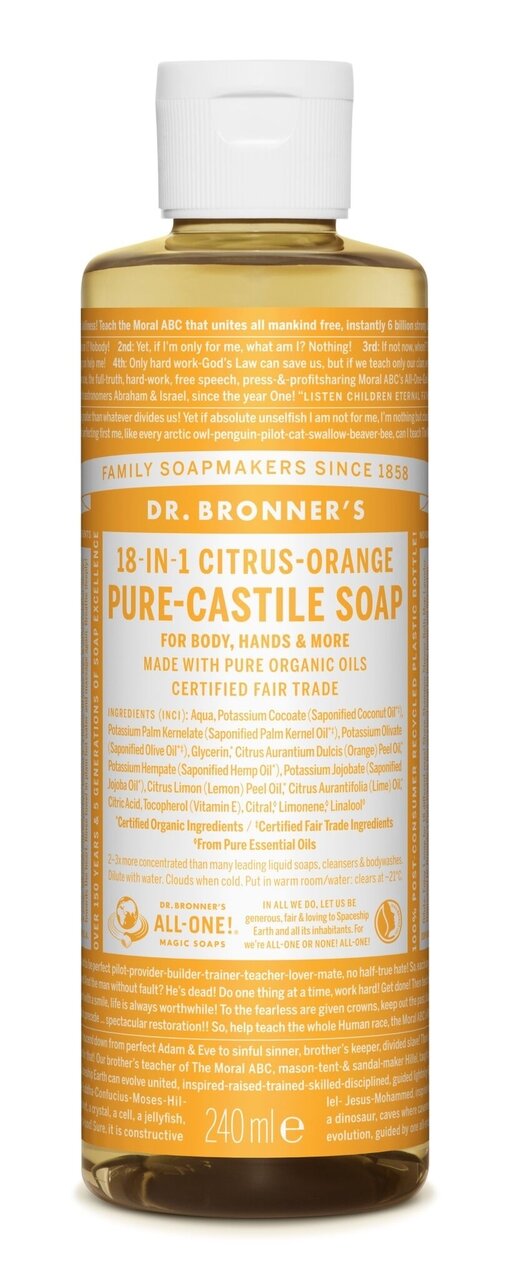 Dr Bronners Vloeibare Zeep met Citrus 240ml