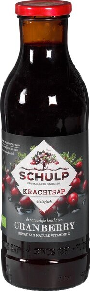 Schulp Krachtsap Cranberry 750ml