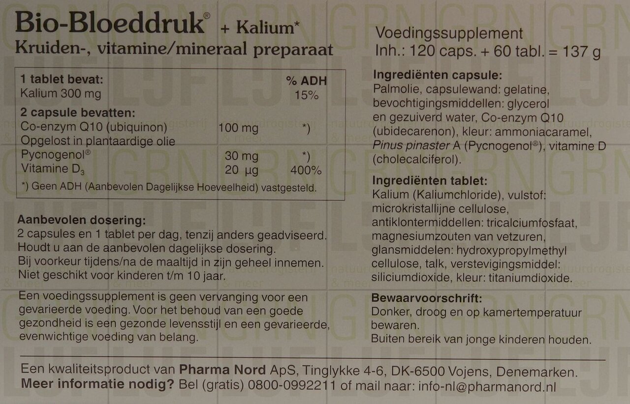Pharma Nord Bio Bloeddruk met kalium