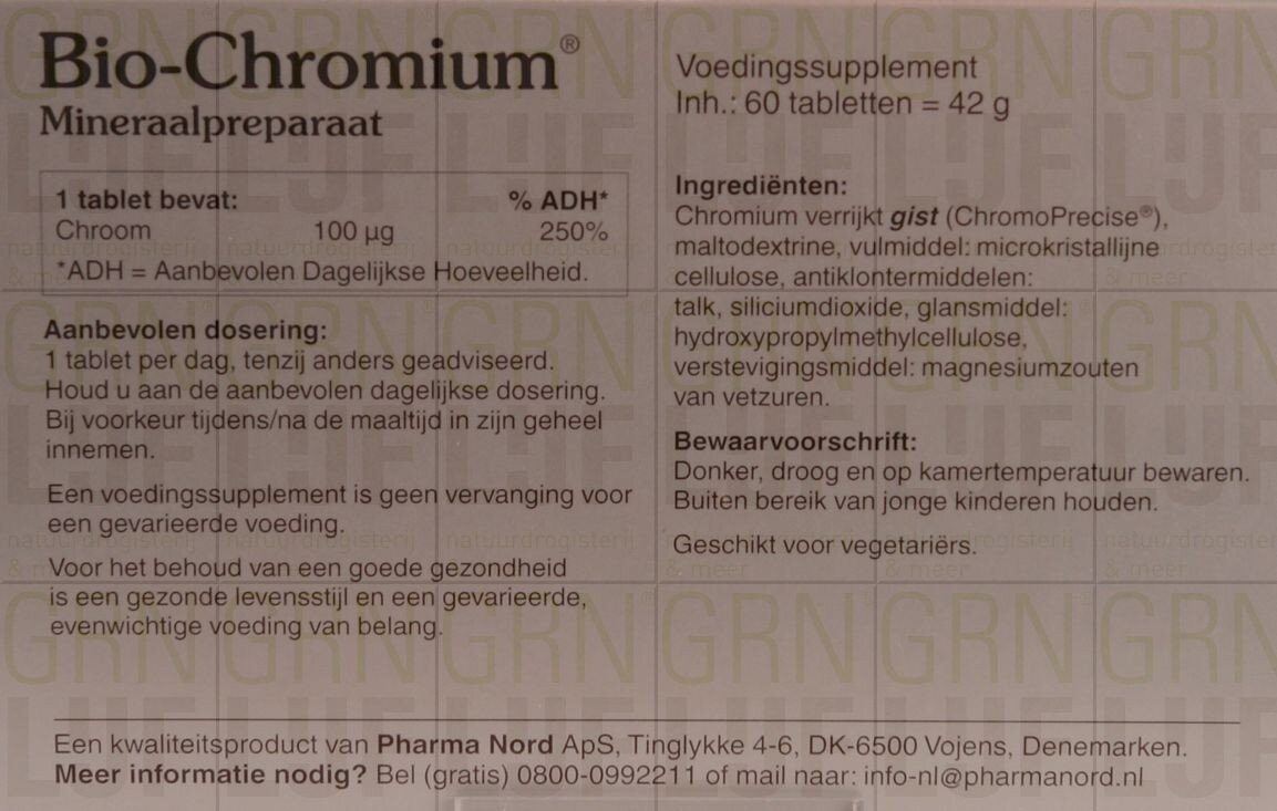 Pharma Nord Bio Chromium Bloedsuiker