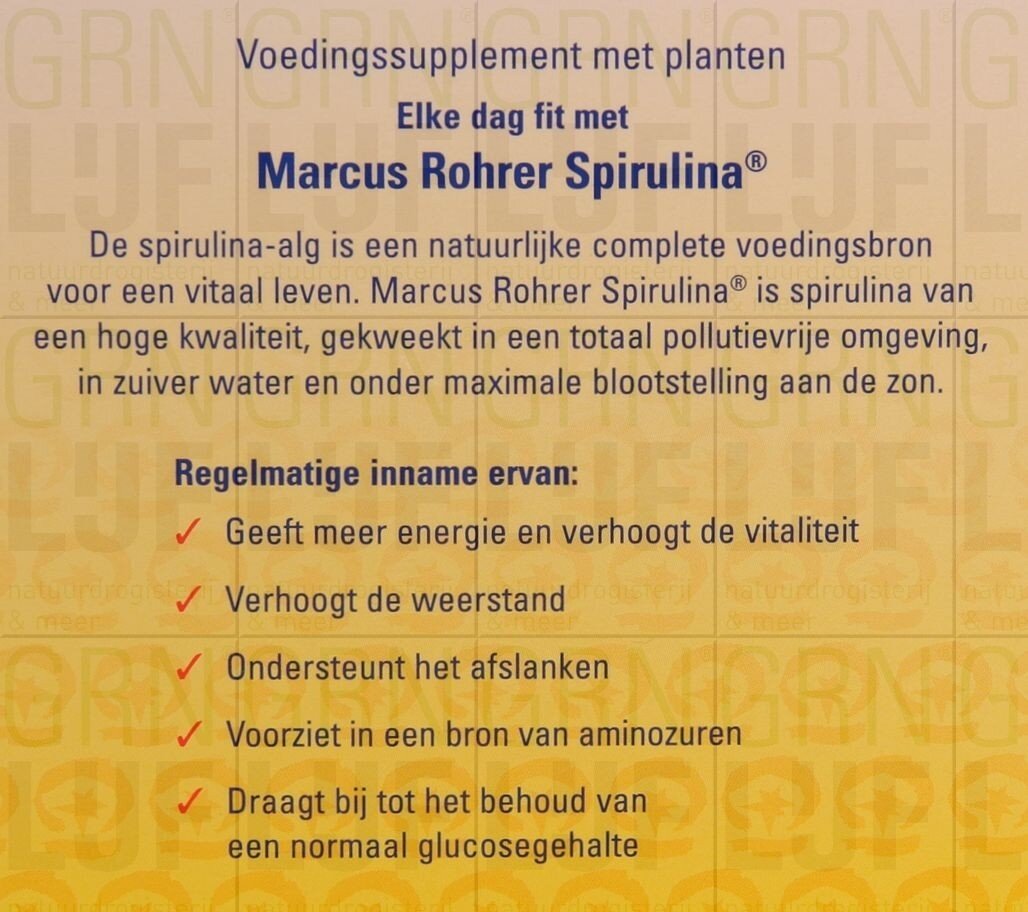 Marcus Rohrer Spirulina 180tabl