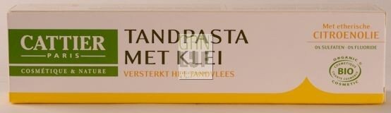 Cattier tanpasta Klei en Citroen fluoridevrij