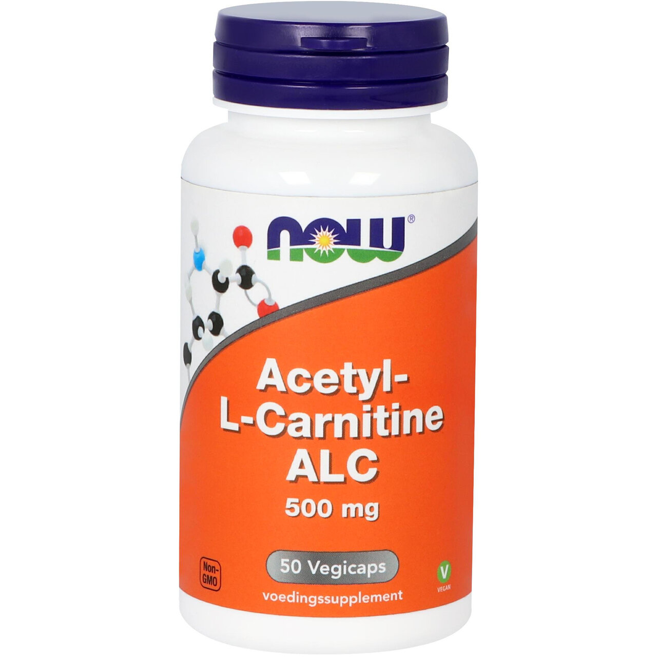 Acetyl-L-Carnitine 500 mg - 50 vegicaps - Vitortho / NOW