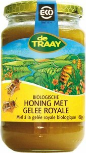 Honing met Gelee Royale BIO 450 gram - De Traay