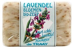 BIO zeep Lavendelbloemen 250gram - De Traay