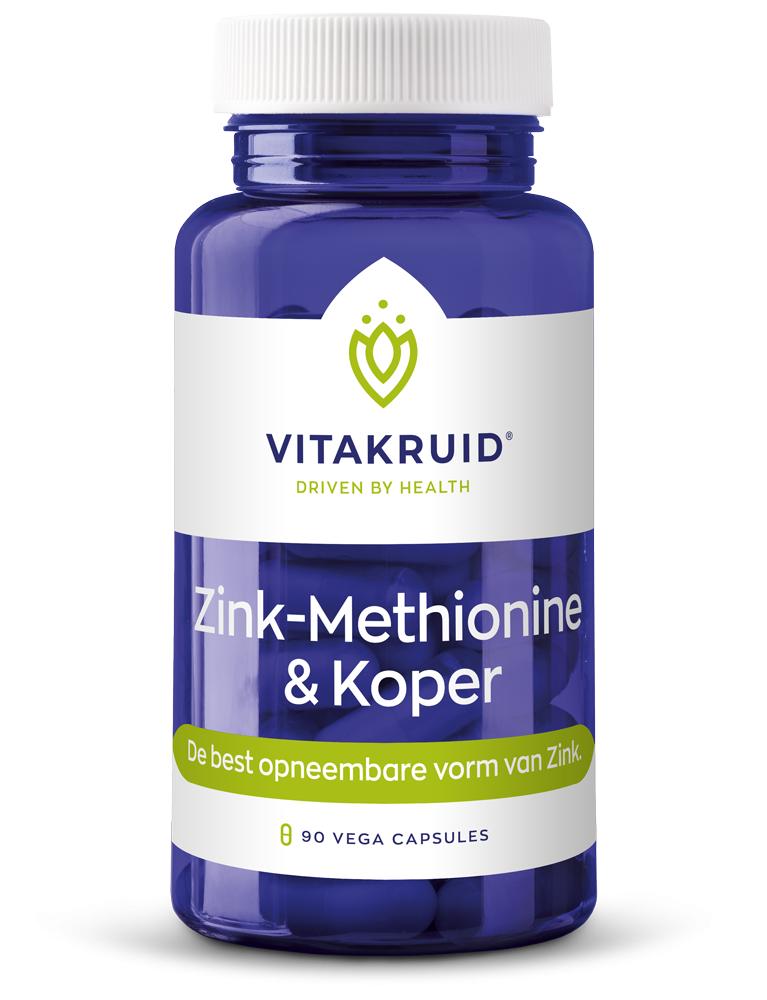 Vitakruid Zink-Methionine &amp; Koper 90 capsules