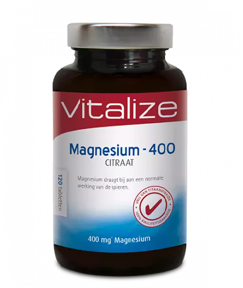 Vitalize Magnesium 400 Citraat 120 Tabletten