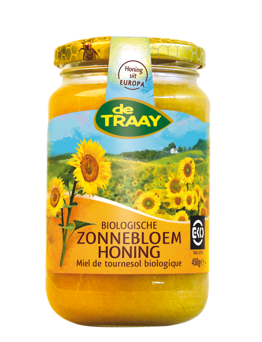 De Traay Zonnebloemhoning 450g