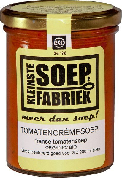 Kleinste Soep Fabriek - Tomatencremesoep - 400ml