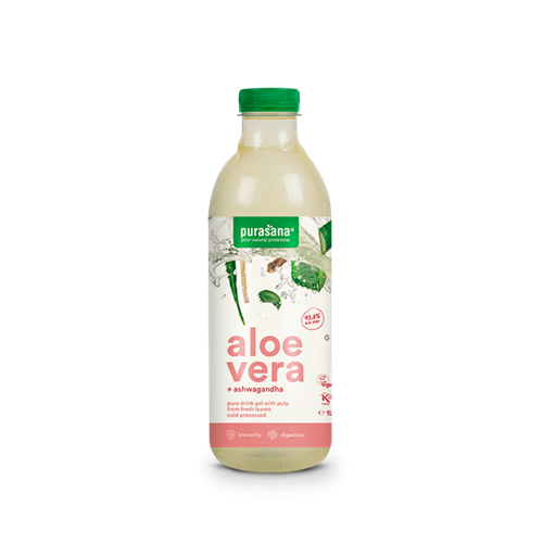 Alo&euml; Vera Gel met Ashwagandha 1 liter - Purasana