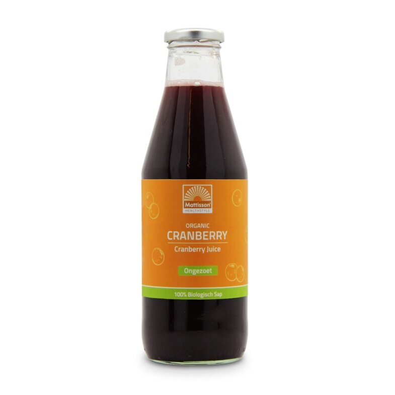 Biologische Cranberry Sap - Ongezoet - 750 ml - Mattisson