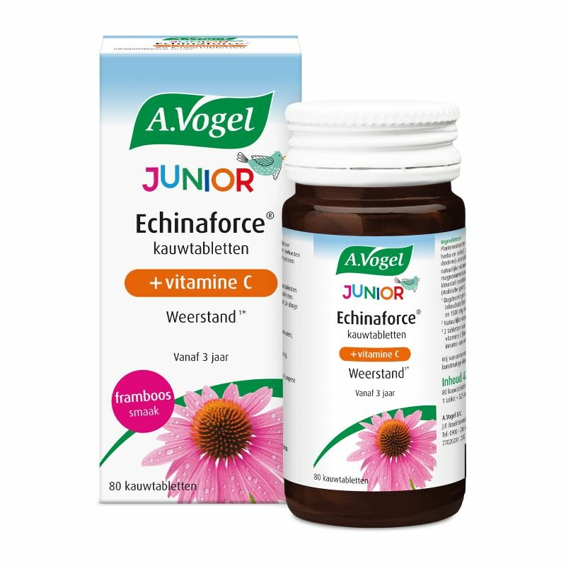 Echinaforce junior kauwtabletten - 80 tabletten - A. Vogel