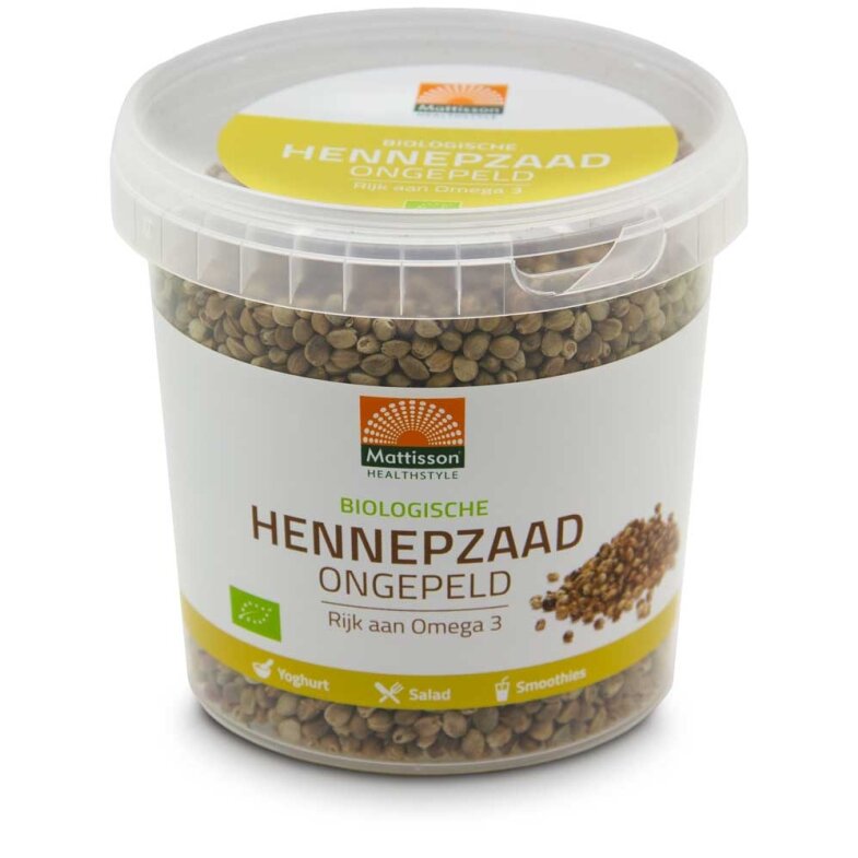 Bio Hennepzaad Ongepeld Raw - 400g - Mattisson 