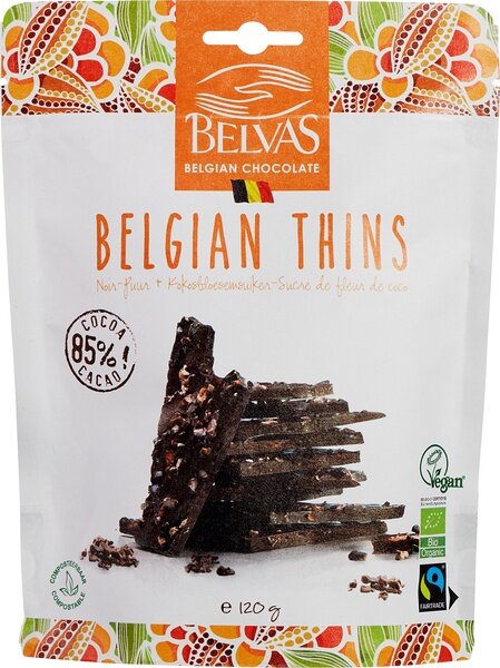 Belvas&nbsp; Belgian Thins Puur 85%