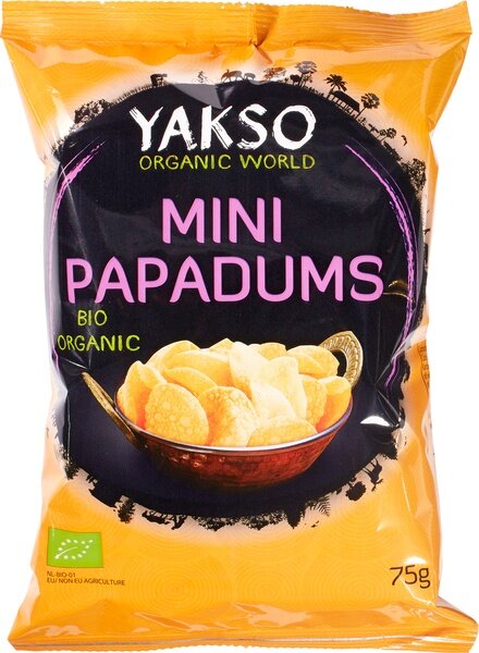 Yakso - Mini Papadums - 75gram