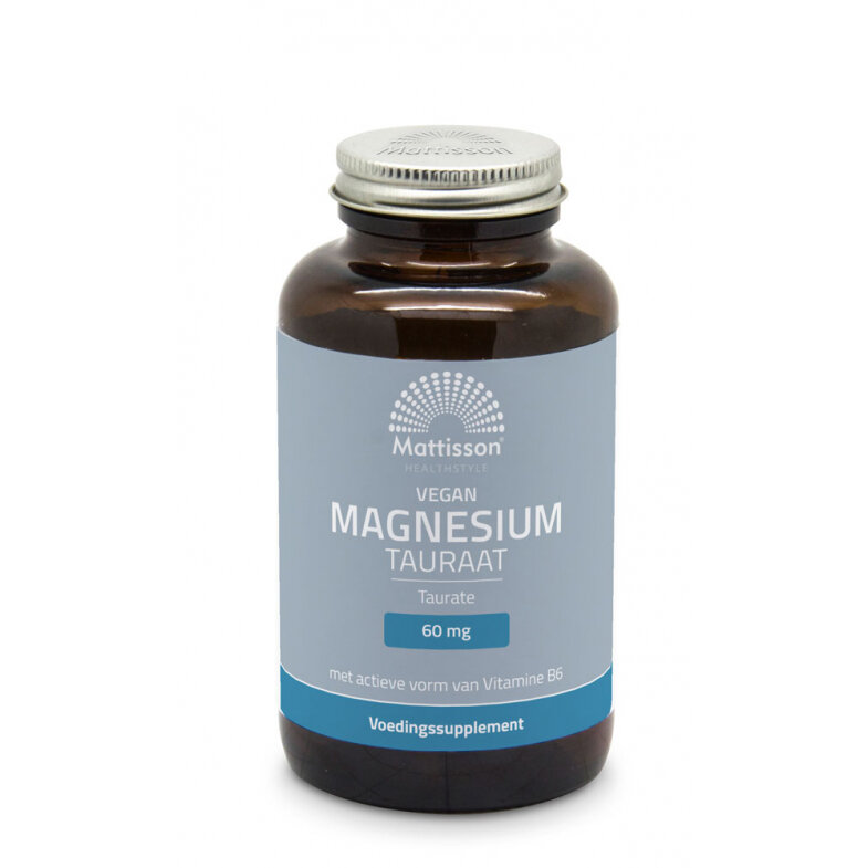 Magnesium Tauraat - Met vitamine B6 - 120 capsules - Mattisson