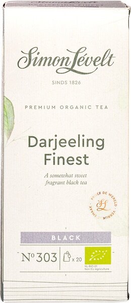 Simon L&eacute;velt - Zwarte thee darjeeling finest - 20 builtjes