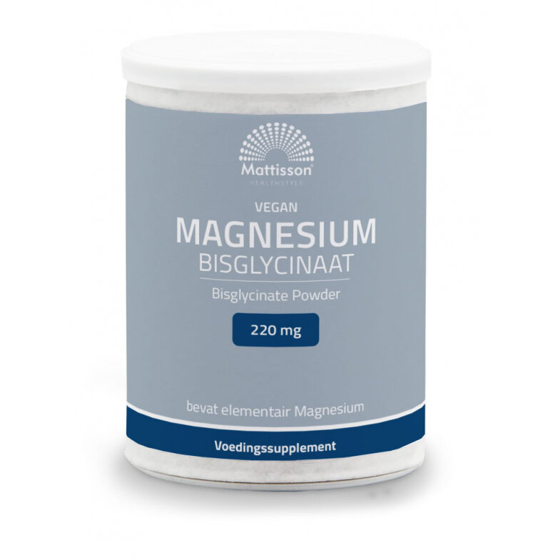Magnesium Bisglycinaat Poeder - 200g - Mattisson