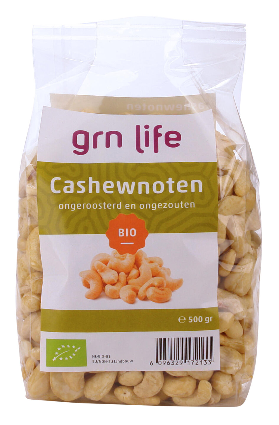 Biologische Ongezouten en Ongeroosterde Cashewnoten