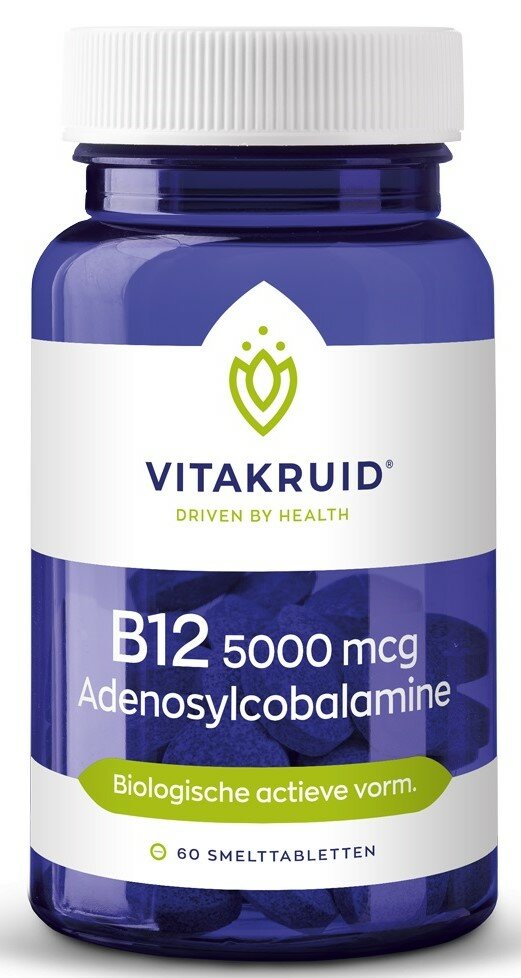 B12 5000 mcg Adenosylcobalamine  - 60 tabletten - Vitakruid
