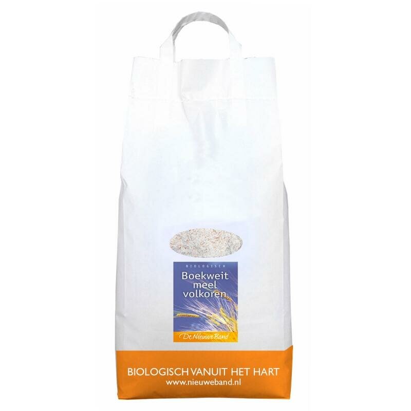 De Nieuwe Band Boekweitmeel Volkoren Bio 5 kg voor smaakvolle baksels