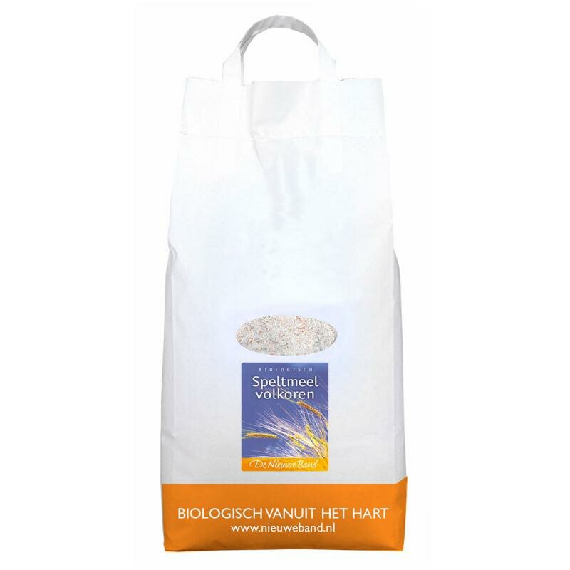De Nieuwe Band Speltmeel Volkoren Bio 5 kg voor smaakvol brood