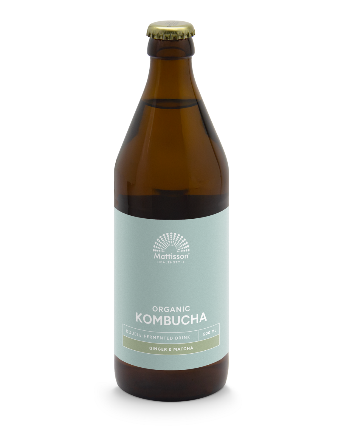 Biologische Kombucha - Gember &amp; Matcha - 500 ml - Mattisson