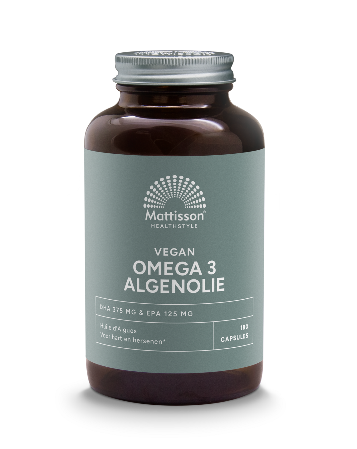 Vegan Omega-3 Algenolie 500 mg - DHA 375 mg &amp; EPA 125 mg - 180 capsules - Mattisson