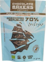 Chocolatemakers - Chocozeiltjes Puur 70% met Zeezout &amp; Nibs - 100 gram