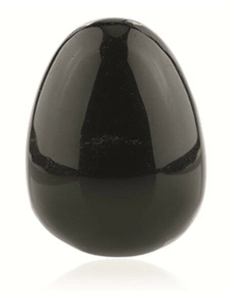 Ruben Robijn - Obsidiaan zwart yoni ei 45x33 mm