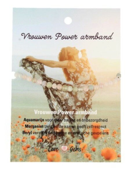 Ruben Robijn - Vrouwen power armband kralen 4 mm - Love Gems