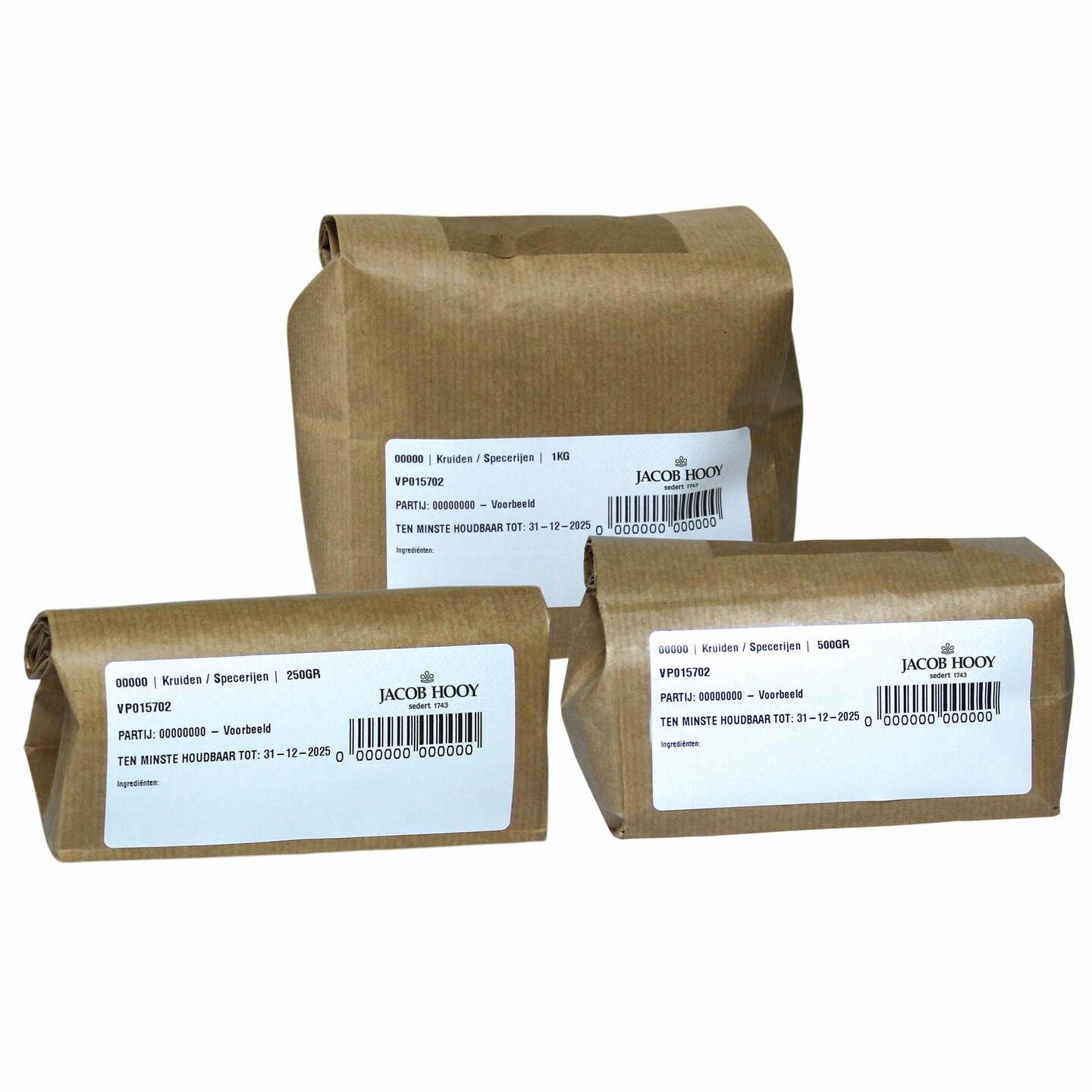 Menthol kristallen natuurlijk - 250 gram - Jacob Hooy