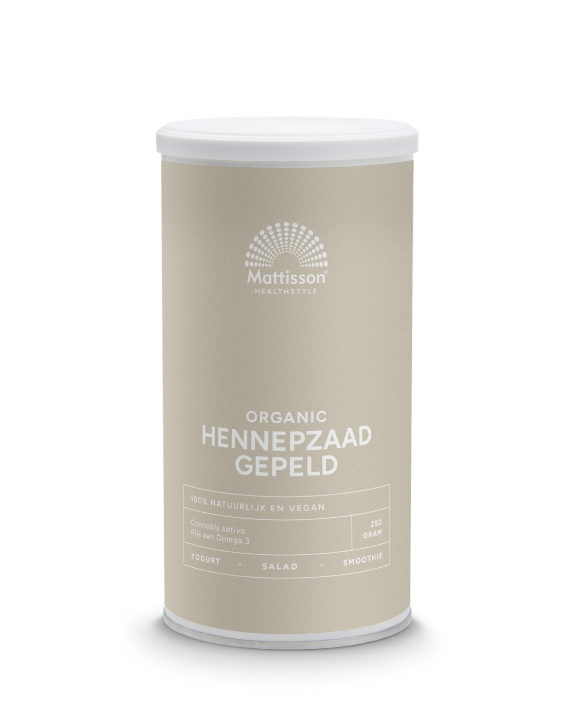 Mattisson - Absolute Hennep Zaad Raw Bio - Gepeld - 250 gram