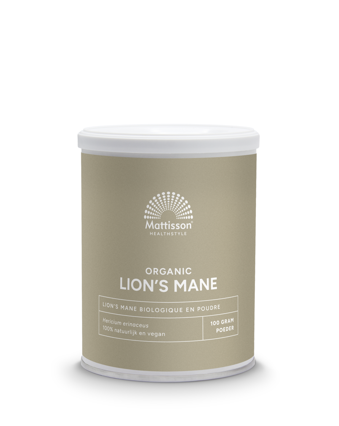 Lion&rsquo;s Mane BIO poeder - 100g - Mattisson