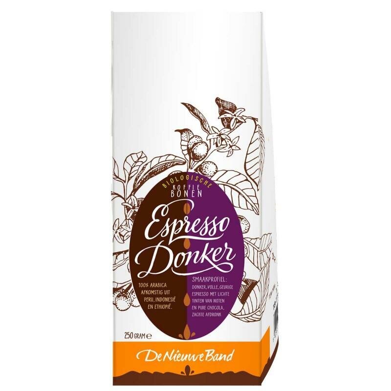 De Nieuwe Band - Espresso donker (bonen) - 500 gram