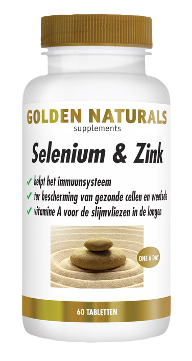 Golden Naturals - Selenium &amp; Zink - 60 tabletten