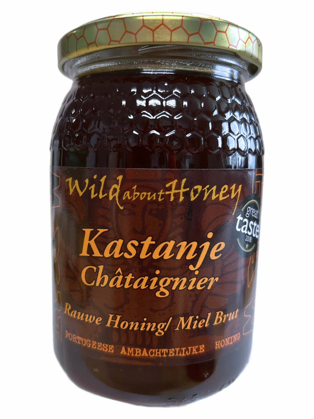 Rauwe Kastanje Honing 500g van Wild About Honey