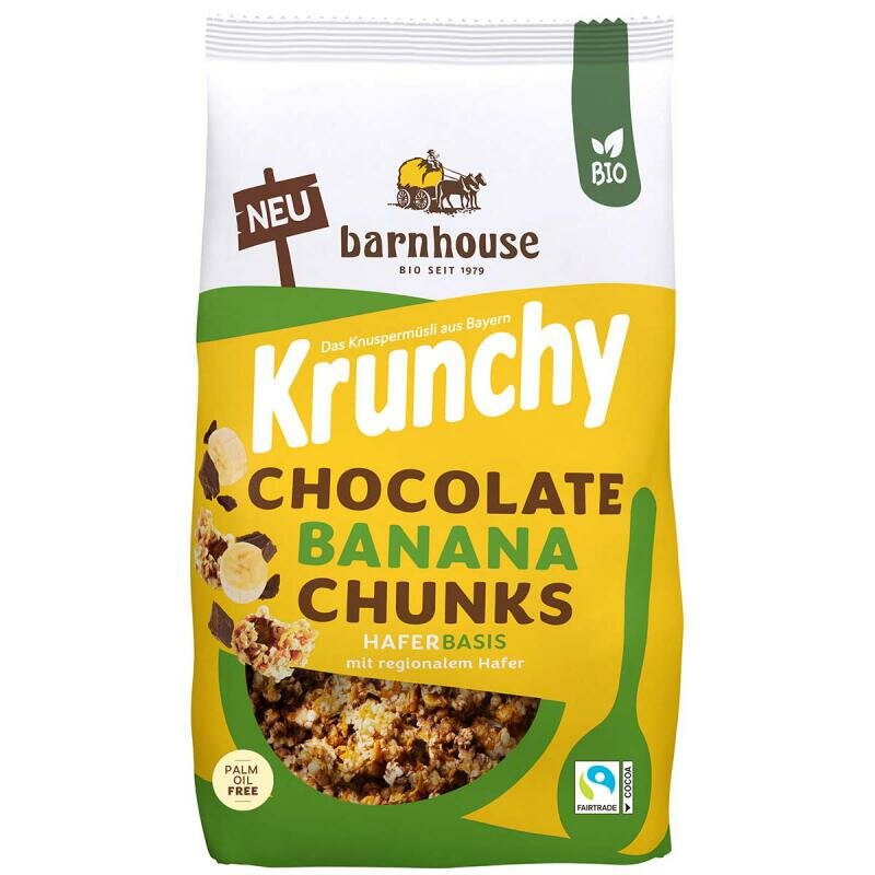 Barnhouse - Krunchy chocolade banaan - 450 gram